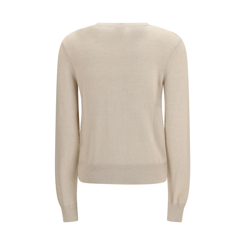 Beige polyester cardigan-null