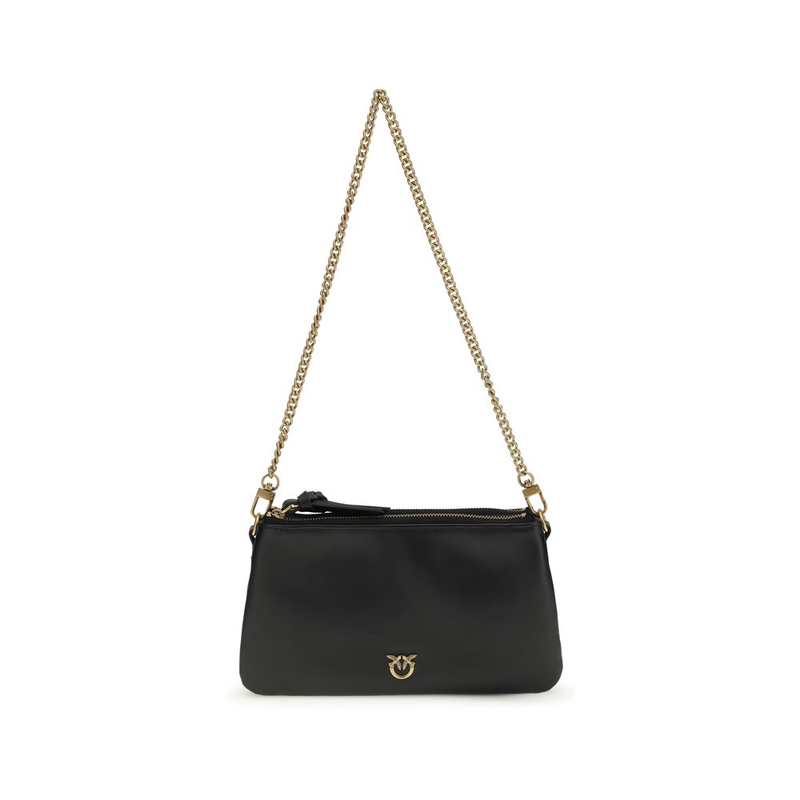 Black calf leather bos taurus shoulder bag-null