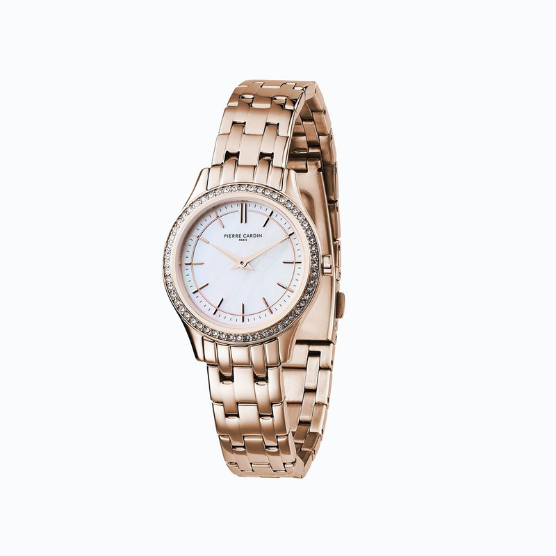 Multicolor stainless steel dress watch-null