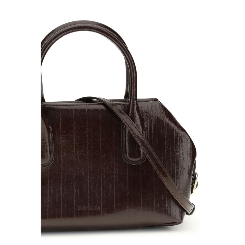 Brown polyethylene shoulder bag-null