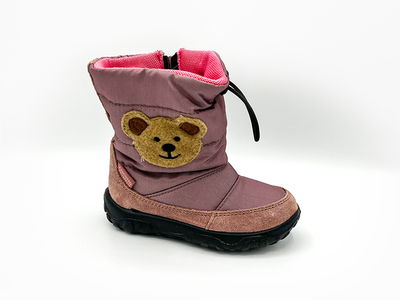 Naturino girls pink teddy bear snow boots nat33f, Rose, medium