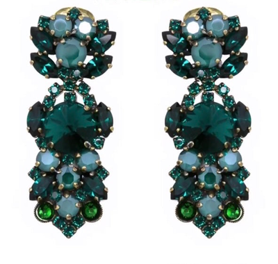 Ariadne, Emerald Swarovski Crystals, medium