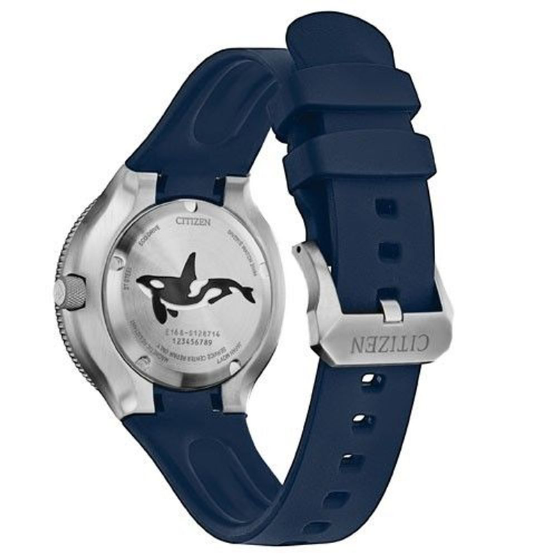 Blue resin sport watch-null
