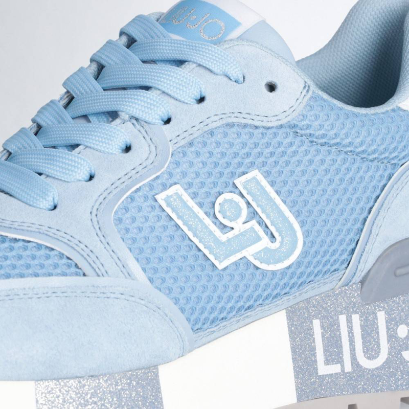 Liu Jo amazing 25 - suede and mesh platform sneakers-null