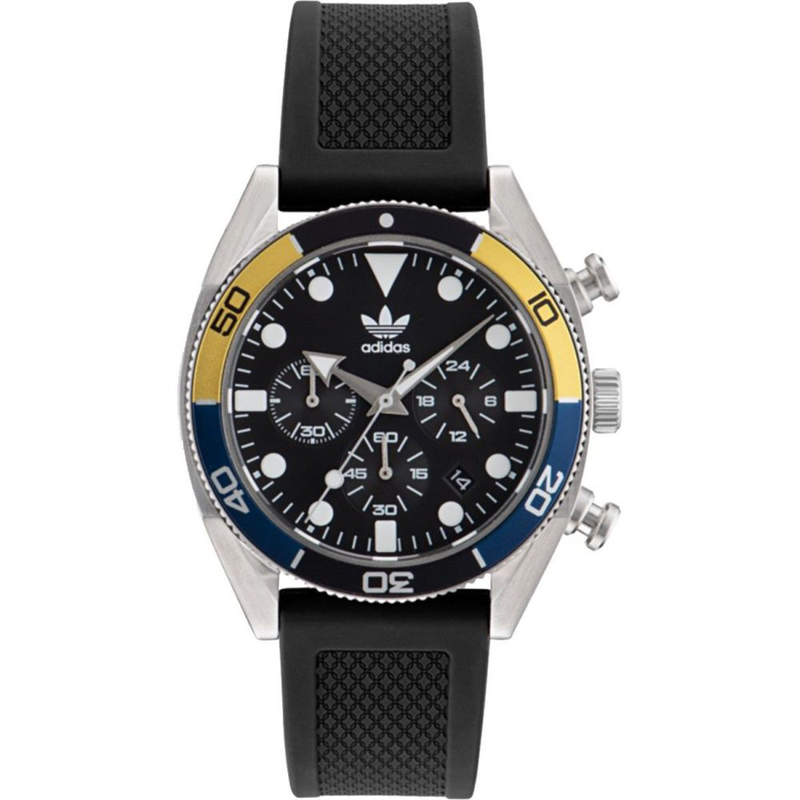 Black synthetic sport watch-null