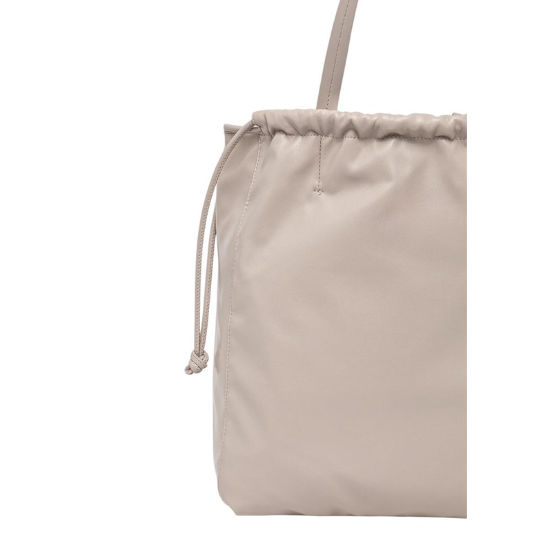 Beige polyethylene handbag-null