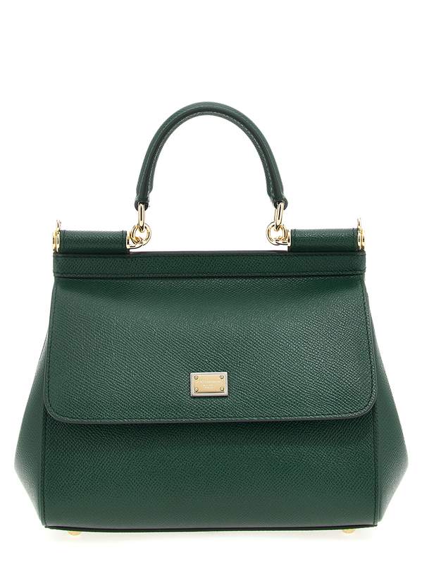 Bicolor calfskin handbag-null