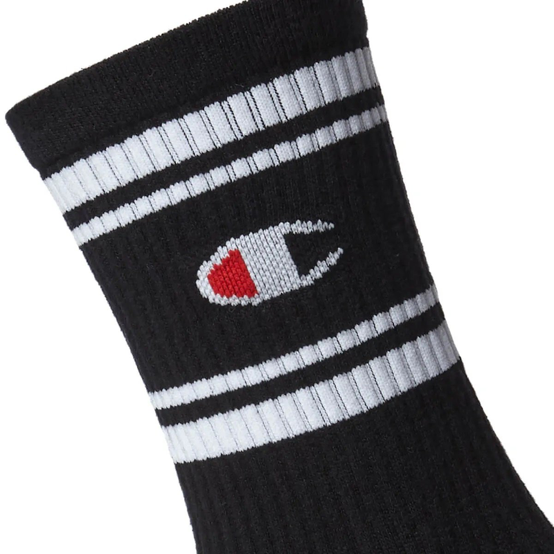 Champion unisex 3pk crew socks (u20081)-black-null