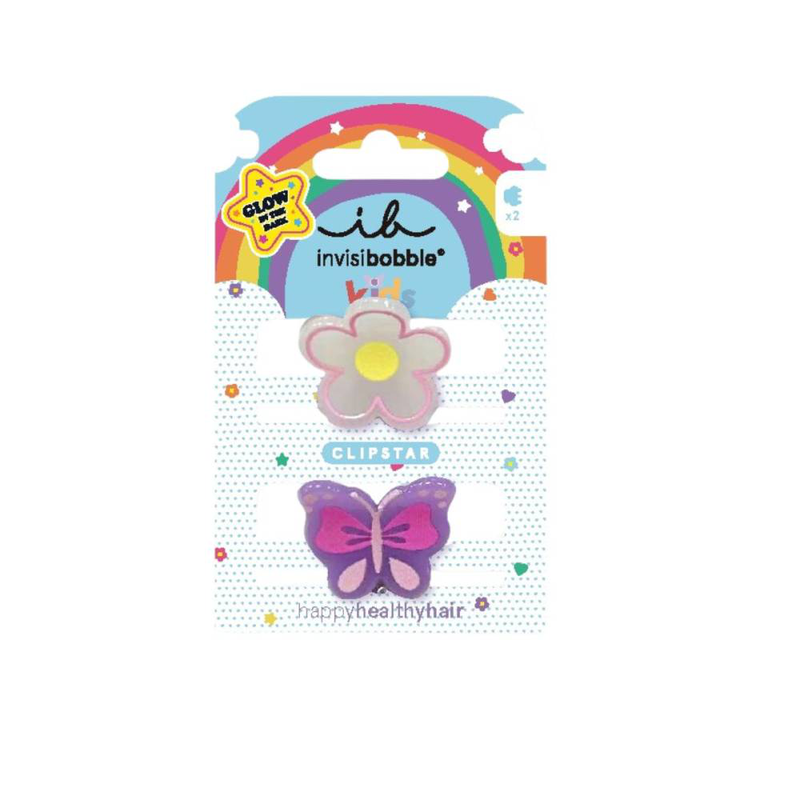 Invisibobble clipstar glow kids happy flower-null