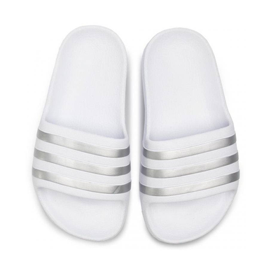 Adilette aqua kids, White / Silver, medium