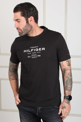 Hilfiger stack graphic tee - tommy hilfiger, Navy, medium