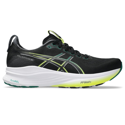 Asics mens gel-kayano 32, Black/green, medium