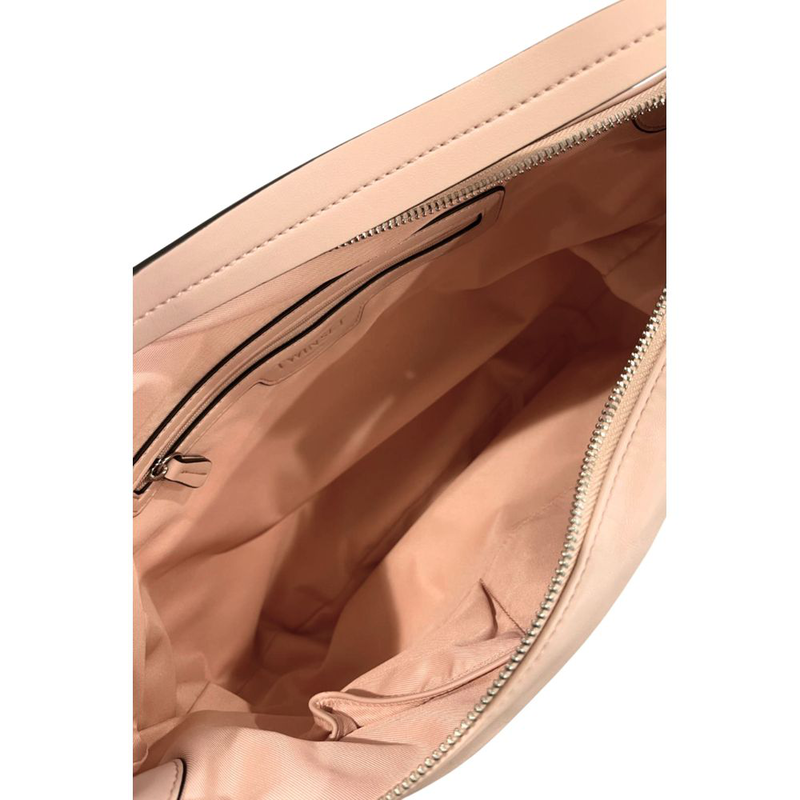 Pink pu women shoulder bag-null