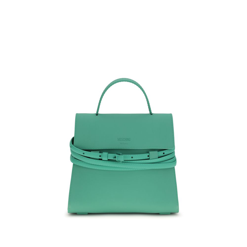 Bicolor synthetic handbag-null