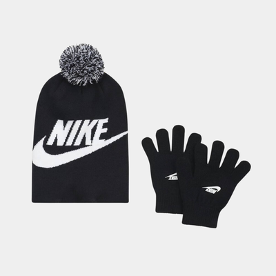Nan swoosh beanie glove  set boys