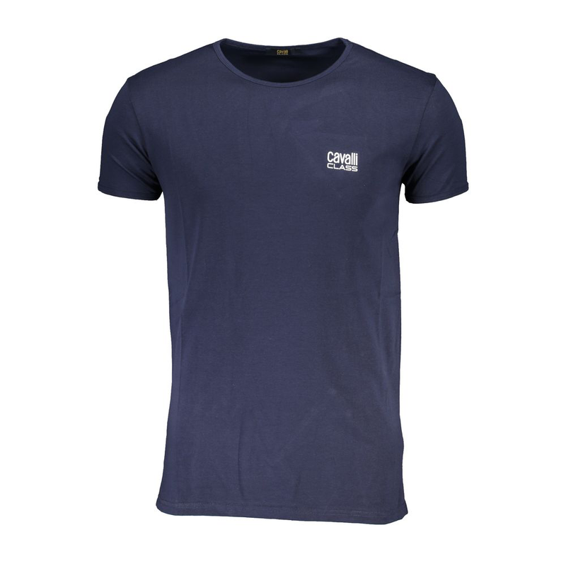 Blue cotton men's t-shirt-null