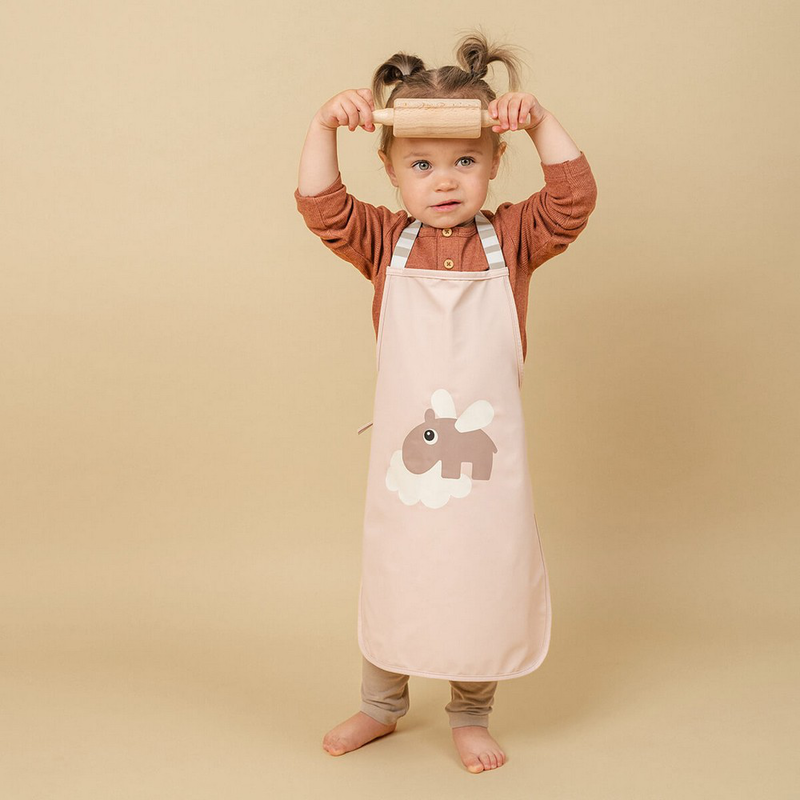 Done by deer waterproof kids apron happy clouds - powder-null