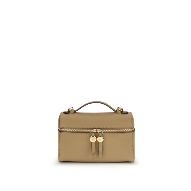 Beige calf leather bos taurus handbag-null