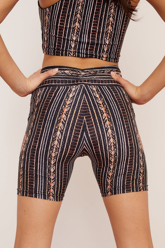Wolven midi bike short in zephyr-null