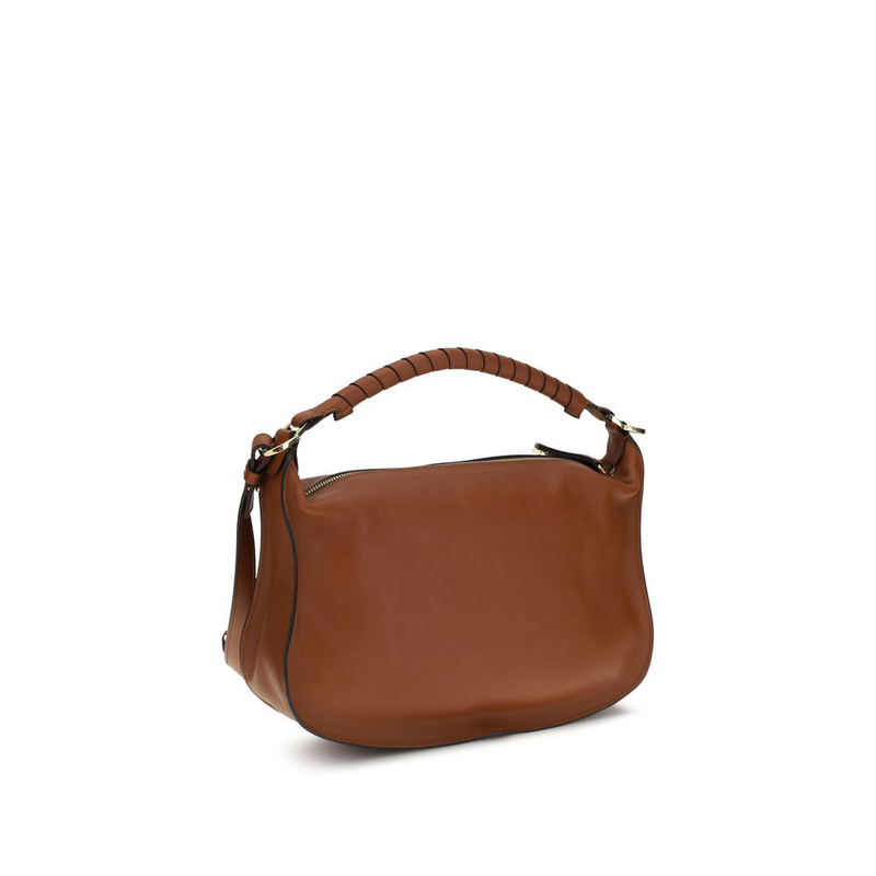 Brown calf leather bos taurus shoulder bag-null