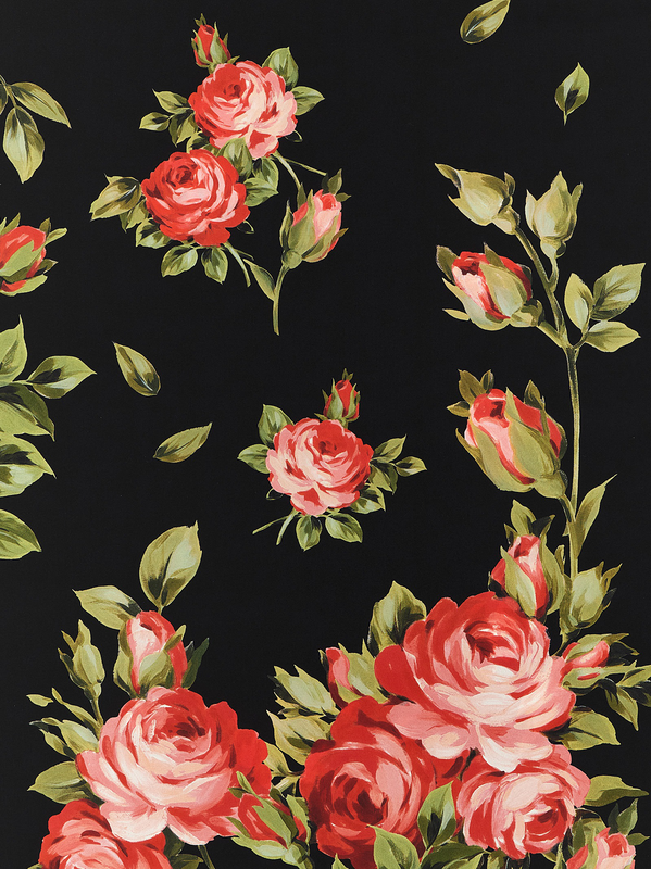 Black silk foulard-null