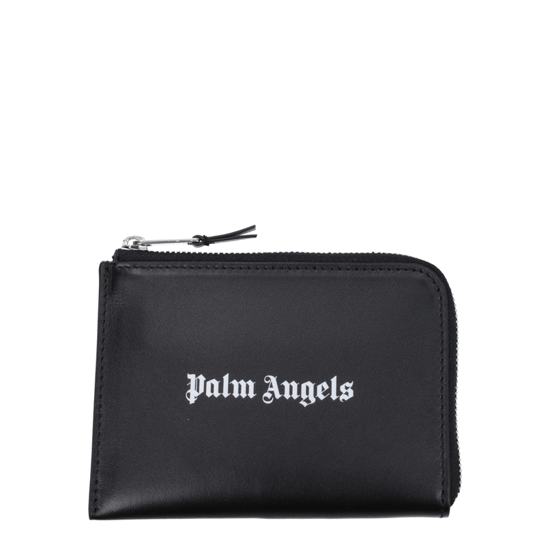 Black leather cardholder-null