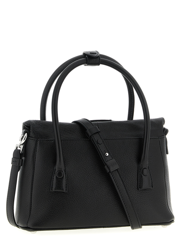 Black cashmere handbag-null