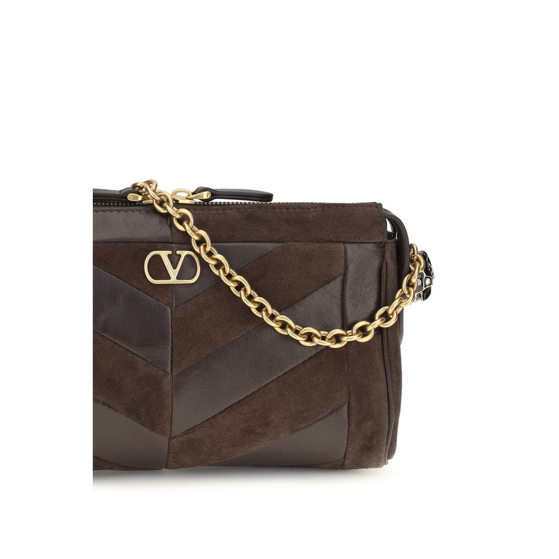 Brown calf leather bos taurus shoulder bag-null