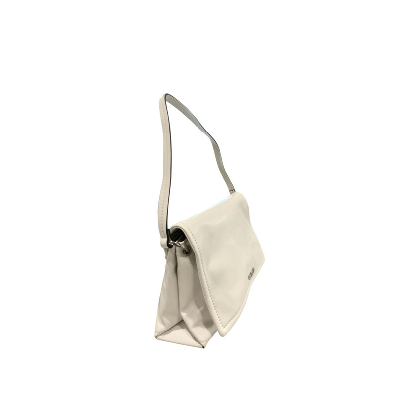 White pu women shoulder bag-null
