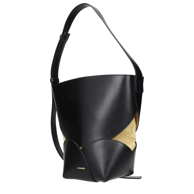 Black leather crossbody bag-null