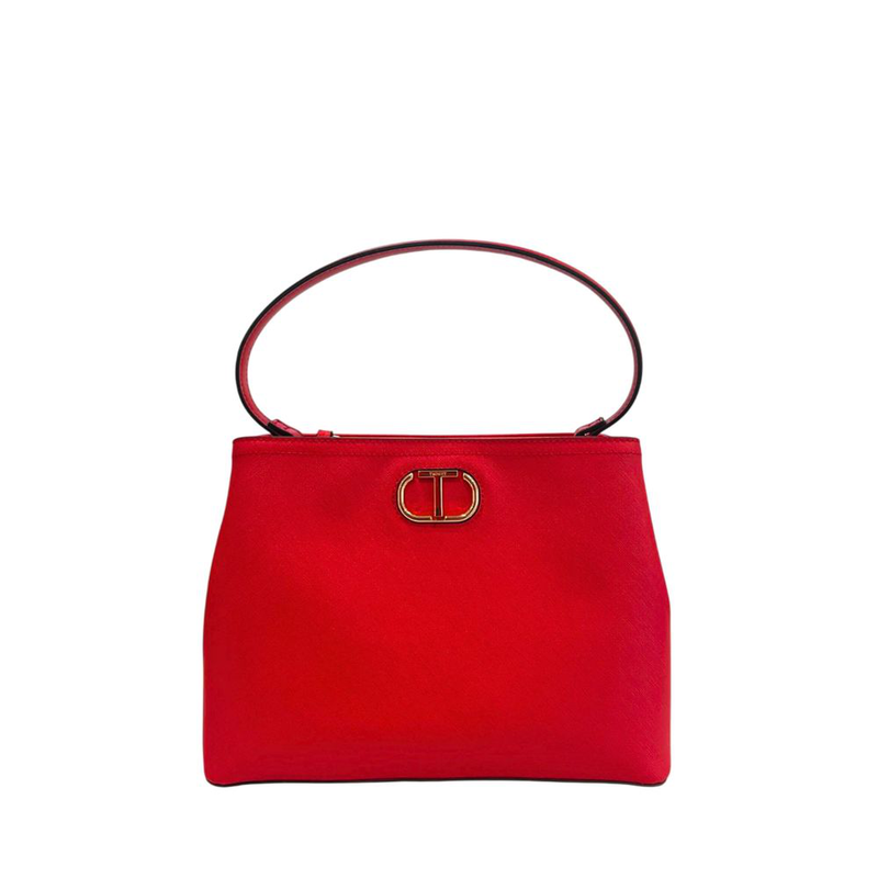 Red pu women handbag-null