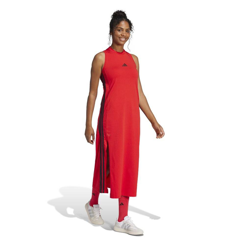 Women 3-stripes single jersey dress-null