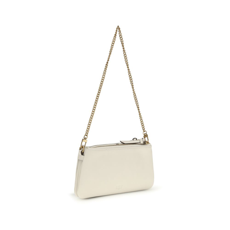 Beige calf leather bos taurus shoulder bag-null
