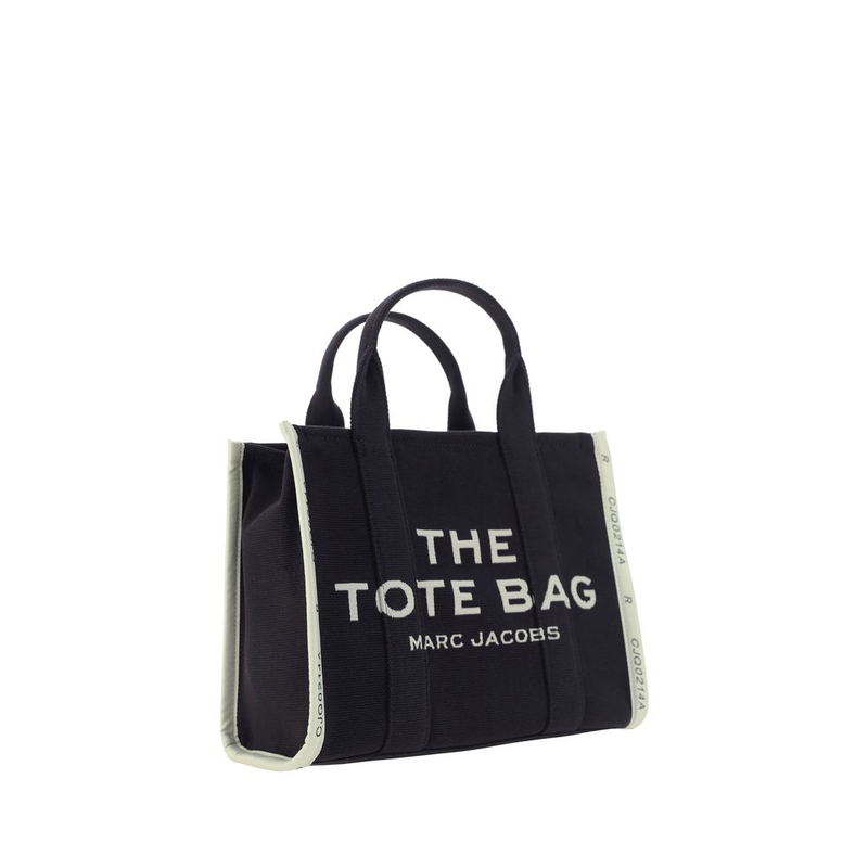 Black cotton handbag-null