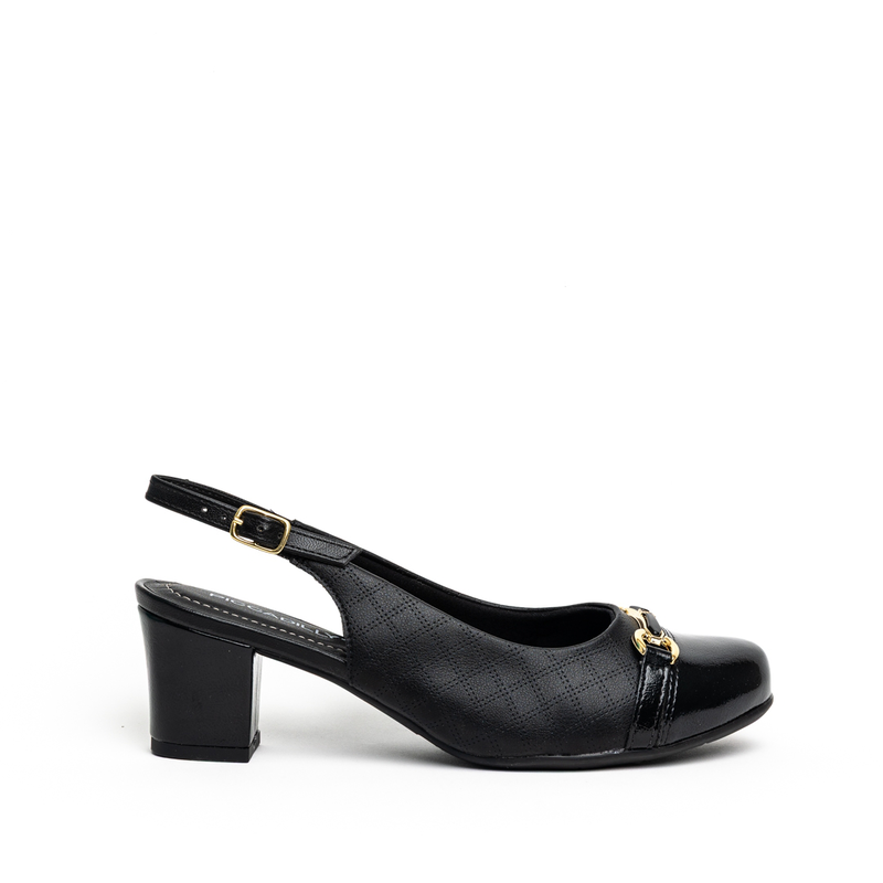 Piccadilly comfort slingback low block heel pumps-null