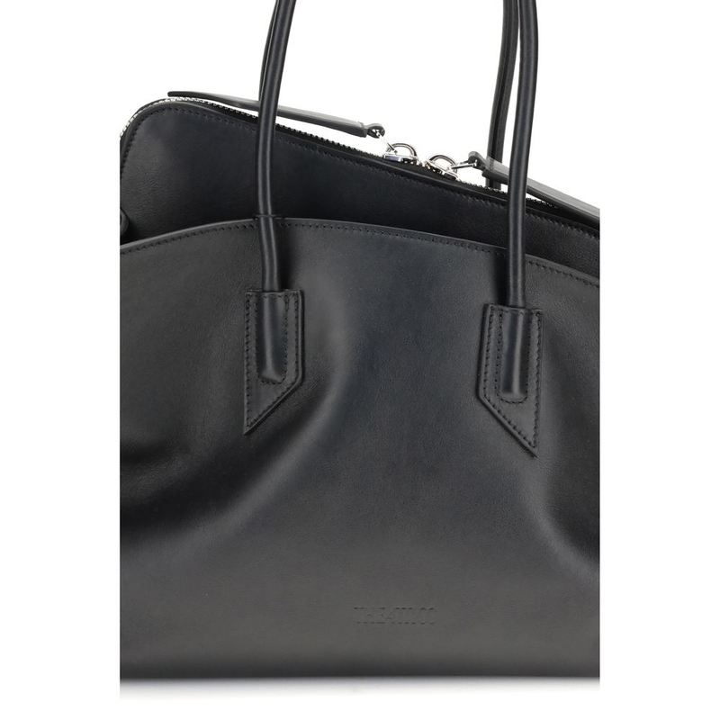 Black calf leather bos taurus shoulder bag-null