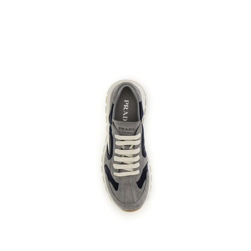 Blue calf leather bos taurus athletic sneakers-null