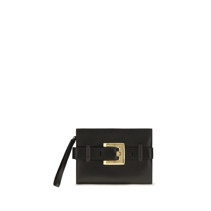 Black lamb ovis aries aries clutch bag-null
