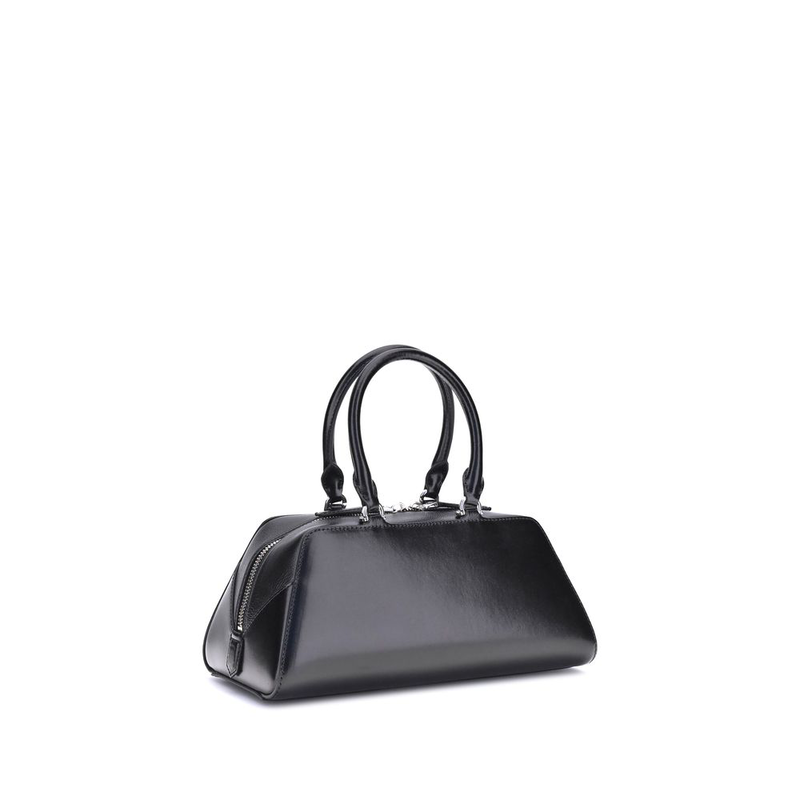 Black calf leather bos taurus handbag-null