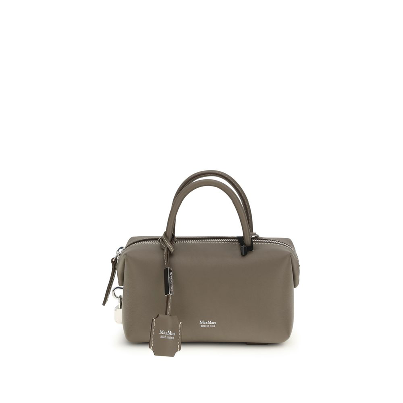 Gray calf leather bos taurus handbag-null