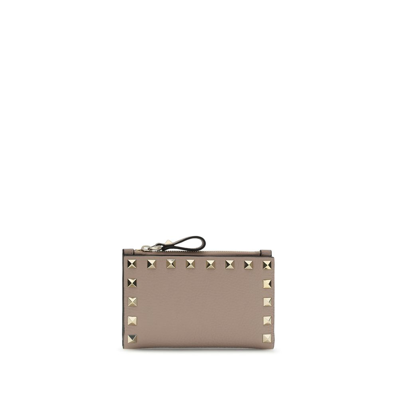 Beige calf leather bos taurus wallet-null