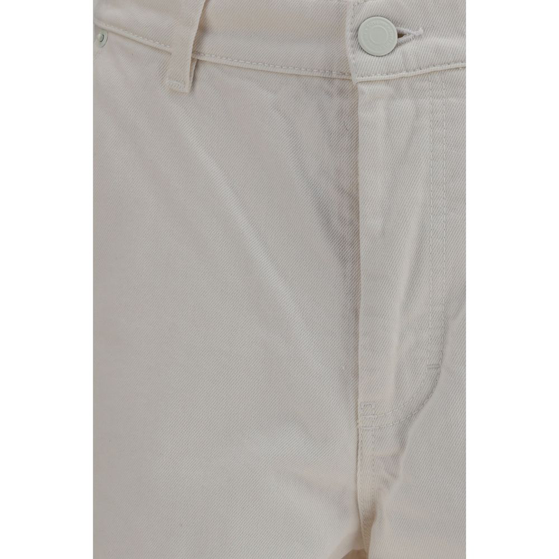 White cotton bermuda shorts-null