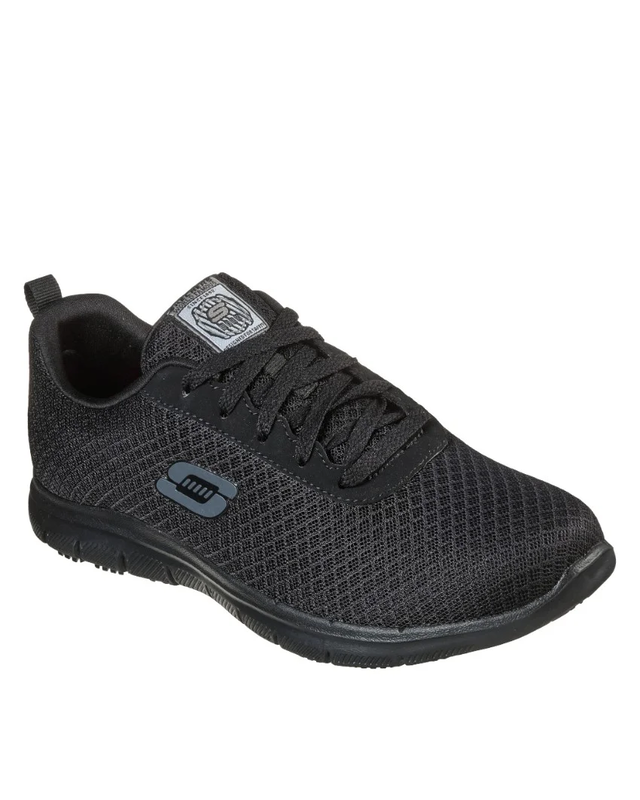 Skechers work lace up mesh slip resistant w-null
