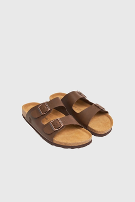 Sandals, Black, medium
