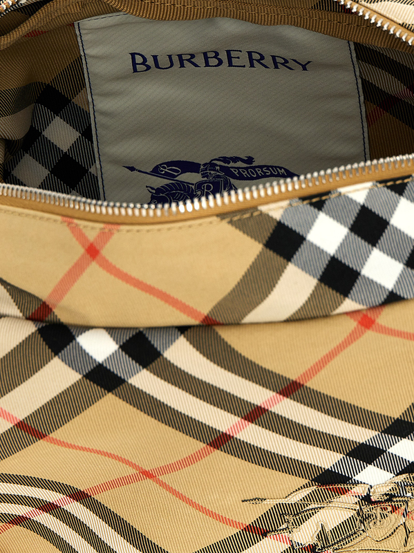 Beige polyester crossbody bag-null