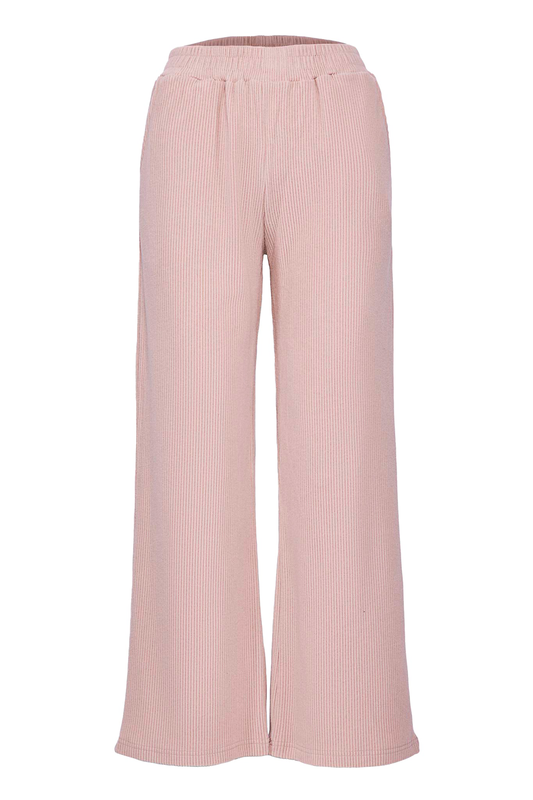 Ribbed knit trousers-null