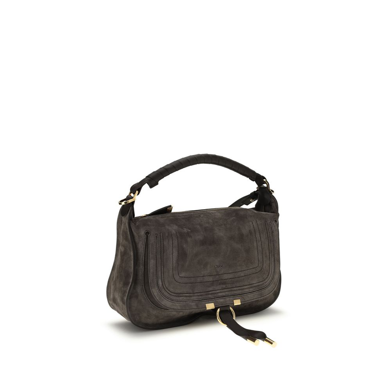 Brown calf leather bos taurus shoulder bag-null
