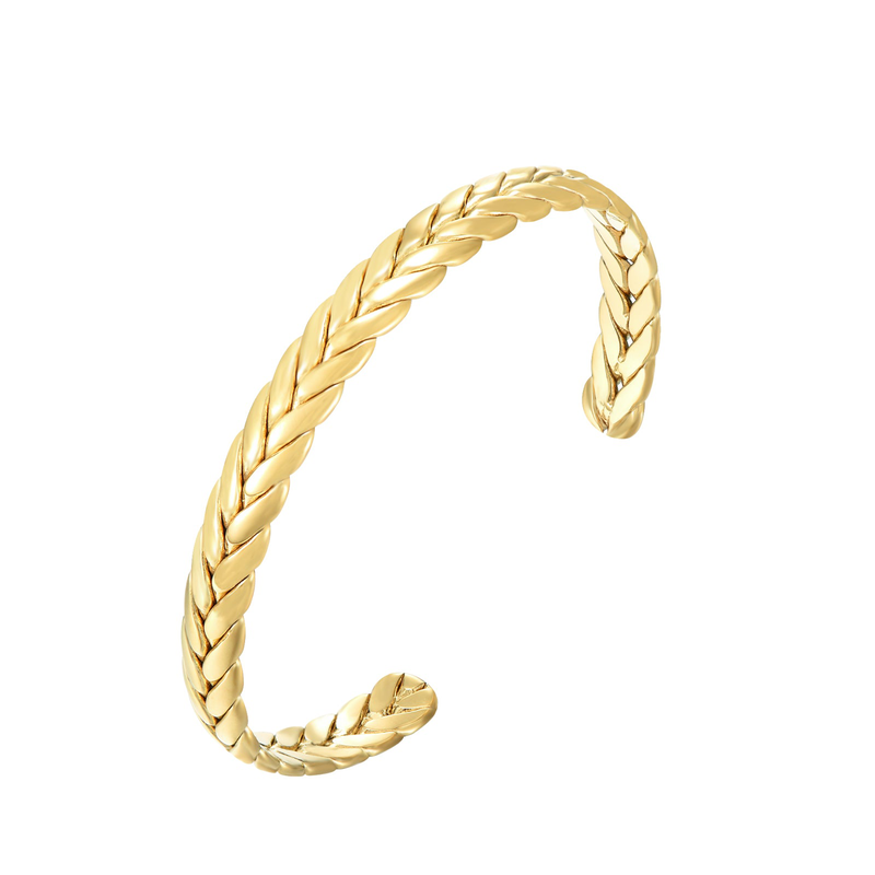 Braided bangle bracelet-null