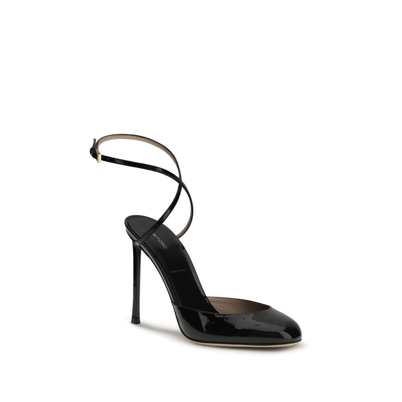 Black calf leather bos taurus high heel pumps-null