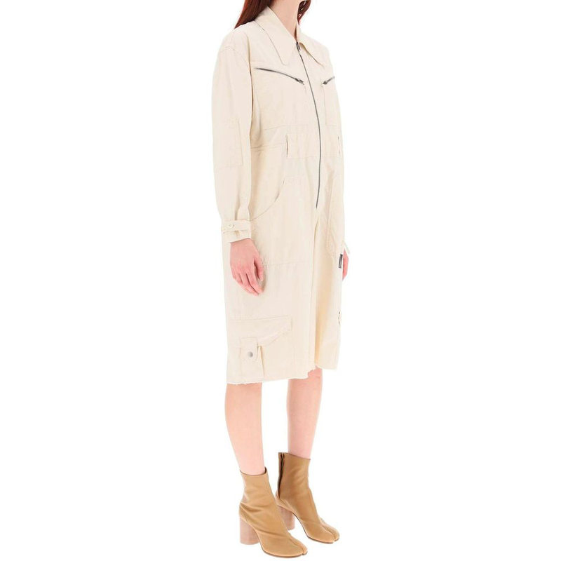 White cotton jumpsuit-null